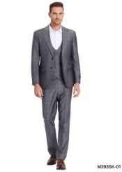  Slim Suits - Windowpane Suit -