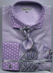 PolkaDotDressShirt-Lavender