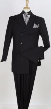  Mens 3pc Double Breasted Suit -