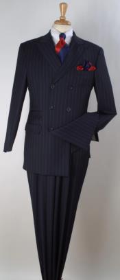 Mens 3pc Double Breasted Suit -