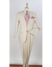  Natural Big and Tall Linen Suit