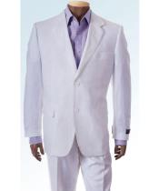  White Big and Tall Linen Suit