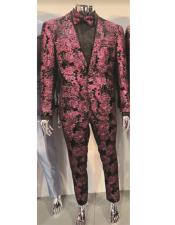  Retro Paris Fancy Pink Suit