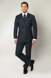  Dark Grey Double Breasted Suit -