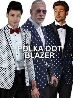 Mens Polka dot suit