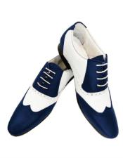 Mens Blue And Brown Dress Shoes
